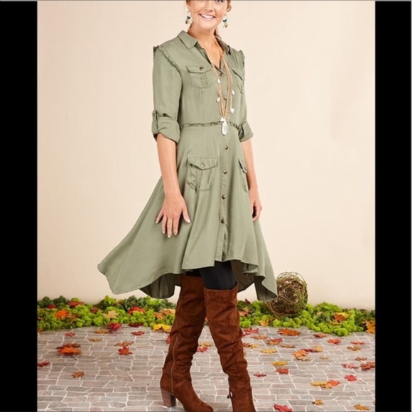 - Matilda Jane Green Tree Canopy Dress - Picture 3 of 7